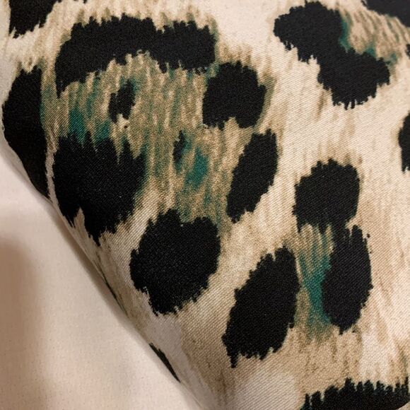 Jessica Howard size 16 leopard print dress w/ruffle bell sleeves.  Very stretchy - Picture 12 of 12